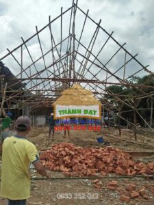 Thi công nhà lá Ninh Thuận